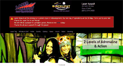 Desktop Screenshot of laserassault.net