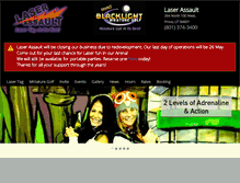 Tablet Screenshot of laserassault.net